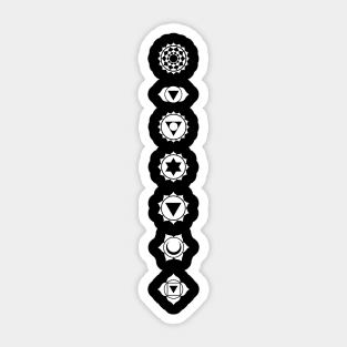 Chakra Qi Reiki Crystals Graphic Sticker